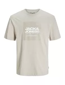 JACK & JONES T-Shirts JACK & JONES Herren Jcoaero Front Print Tee Ss Crew Neck T-Shirt