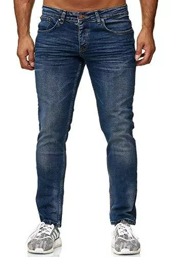 Elara Jeans Elara Herren Jeans Slim Fit Hose Denim Stretch Chunkyrayan