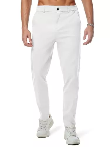 JMIERR Hosen JMIERR Baumwolle Chino Hosen Herren Stretch Cargohose Hose Männer Business Freizeit Hosen Elastische Taille mit Taschen
