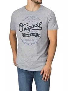 DENIMFY T-Shirts DENIMFY Tshirt Herren Baumwolle Regular Fit DFNuri Rundhals Kurzarm Sommer Tee Shirt Logoprint Schwarz Grau Blau Grün Rot Weiß Navy S M L XL XXL 3XL 4XL 5XL