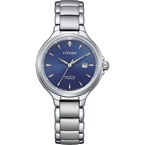 Citizen Uhren Citizen Damen Analog Eco-Drive Uhr mit Titan Armband