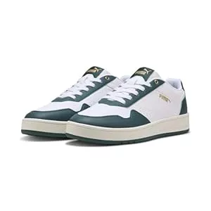 PUMA Sneaker & Sportschuhe Puma Court Classic 353780 Herren Sneaker für Sportliche Spaziergänge in Weiß, Low-Top, Schnürung, Unisex-Größen 40, 41, 42