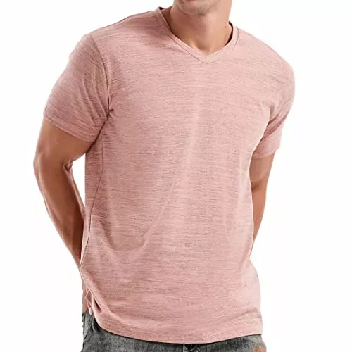 RONOMO T-Shirts RONOMO Herren Mode V-Ausschnitt T-Shirt Casual