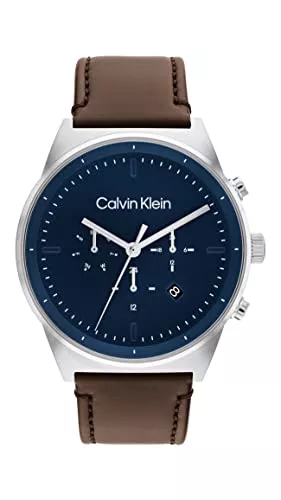 Calvin Klein Uhren Calvin Klein Multi Zifferblatt Quarz Uhr für Herren Kollektion CK Impressive mit Edelstahl- oder Lederarmband