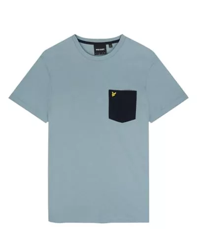 Lyle & Scott T-Shirts Lyle & Scott T-Shirt Basic Herren | Mit Kontrast Brusttasche
