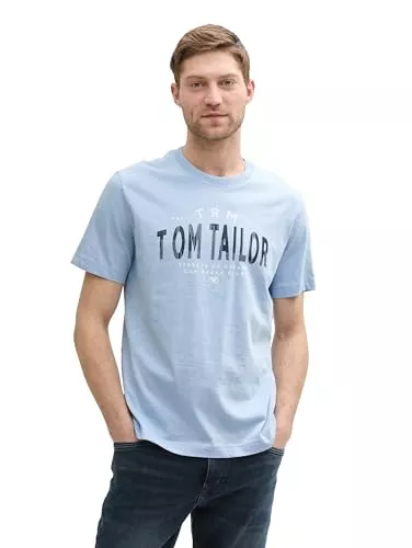 TOM TAILOR T-Shirts TOM TAILOR Herren T-Shirt mit Logo-Print