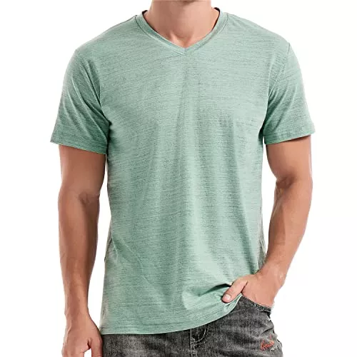 RONOMO T-Shirts RONOMO Herren Mode V-Ausschnitt T-Shirt Casual