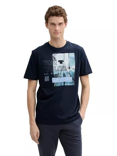 TOM TAILOR T-Shirts TOM TAILOR Herren T-Shirt mit Foto-Print
