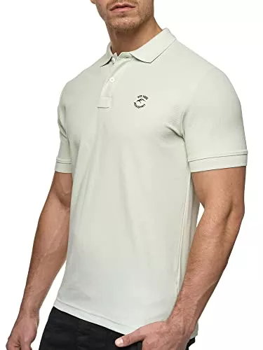 Indicode Poloshirts Indicode Herren Wadim Poloshirt aus Baumwolle | Herrenpoloshirt Polokragen Baumwollshirt