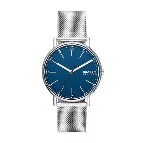 Skagen Uhren SKAGEN Signatur Herrenuhr, Quarz-Dreizeigerwerk mit Edelstahlarmband