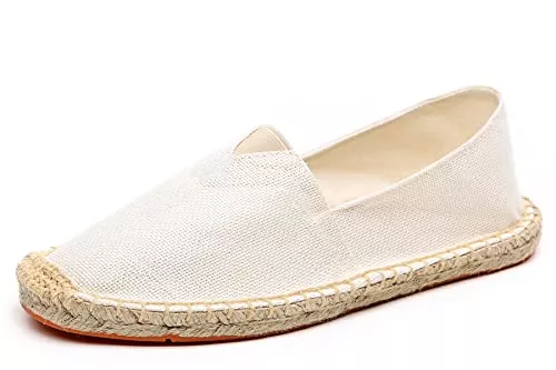 Altxic Flache Schuhe Altxic Herren Komfort Canvas Slip on auf Espadrilles Flache