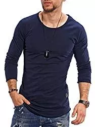 Rello &amp; Reese Langarmshirts Rello &amp; Reese Herren Oversize Longsleeve Crew Neck Sweatshirt T-Shirt MT-7315