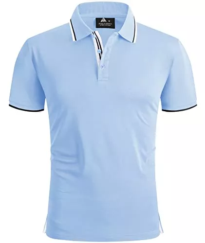 SwissWell Poloshirts SwissWell Poloshirt Herren Kurzarm Atmungsaktiv Golf Tennis Sport Polo Shirts Sommer Freizeit T-Shirt