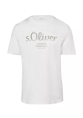 s.Oliver T-Shirts s.Oliver Herren T-Shirt mit Logo-Print