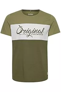 b BLEND T-Shirts Blend BHNero Herren T-Shirt Kurzarm Shirt Print mit Streifen und Rundhalsausschnitt