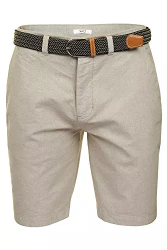 Xact Shorts Xact Herren Oxford Chino Shorts mit Gürtel