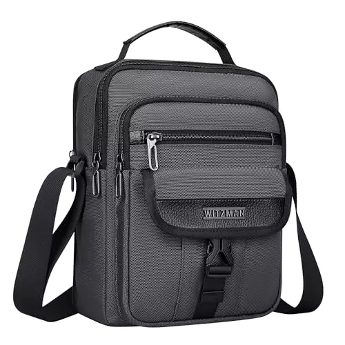 WITZMAN Taschen & Rucksäcke WITZMAN Umhängetasche Herren Tasche Umhängen 8L Leicht Crossbody Shoulder Bags Herren Schultertasche für Geschäftsreisen