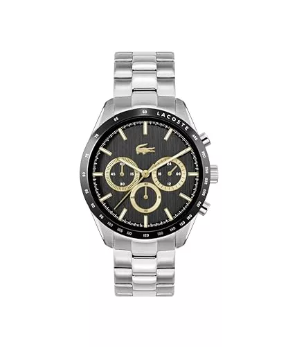 Lacoste Uhren Lacoste Chronograph-Quarzuhr der Boston Kollektion für Herren mit Leder- oder Edelstahlarmband in Glieder- oder Mesh-Design