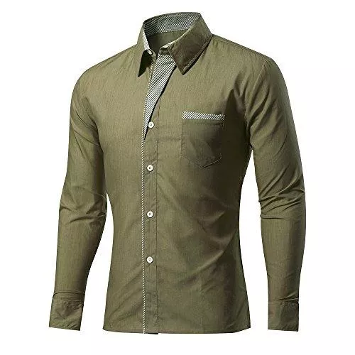 Rmine Hemden Rmine Herren Langarm Hemd Bügelleicht für Freizeit Business M-4XL