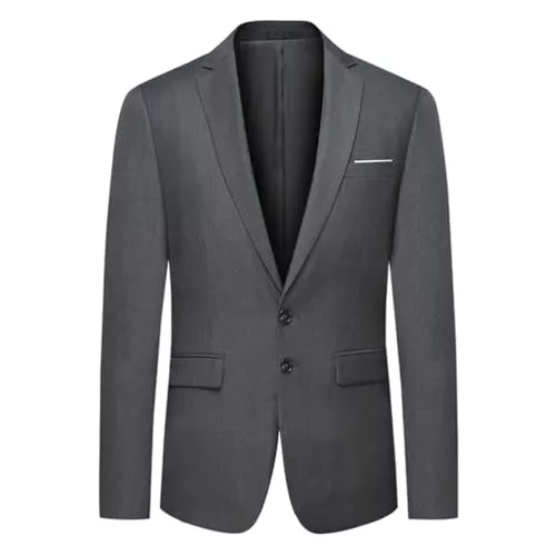 Allthemen Blazer Allthemen Sakko Herren Slim Fit Anzugjacke Business Blazer 2 Knöpfe Sakko für Hochzeit Freizeit