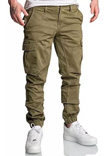 REPUBLIX Jeans REPUBLIX Herren Jogger Cargo Chino Jeans Hose R2207