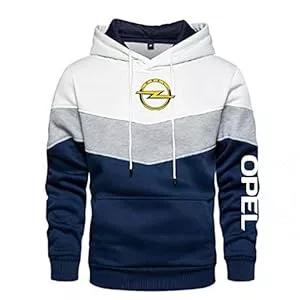 CLOZAM Kapuzenpullover CLOZAM Herren Kapuzenpullover Pullove Pullover für Opel Print Farbblock Hoodies Unisex Langarm Sweatshirt Pull Over Hoody Tops
