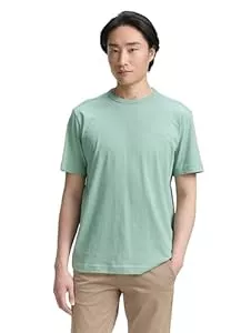 TOM TAILOR T-Shirts TOM TAILOR Herren Basic T-Shirt aus Baumwolle