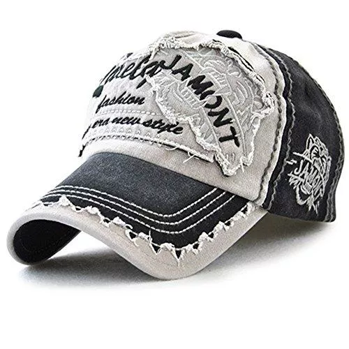 Tioamy Hüte & Mützen Baseball Kappe Basecap Unisex Mütze Einstellbare Retro Verstellbar Snapback Hut Freizeit Cap Modischste Cotton Cap Schreiben Outdoor Hut für Männer und Frauen Tiger Stil