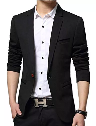 Nemopter Blazer Nemopter Men's Casual Elegant Slim Fit Blazer One Button Suit Jacket Men's Blazer
