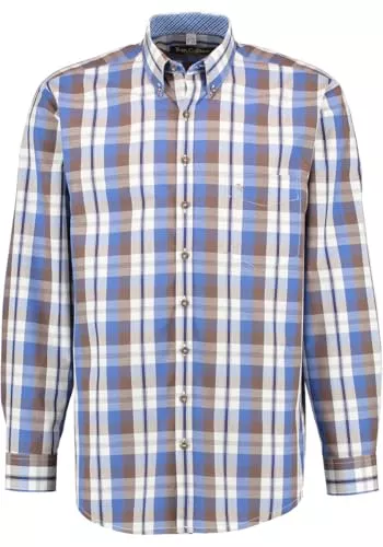 TOM COLLINS Hemden TOM COLLINS Herren Hemd Langarm Freizeithemd mit Button-Down Kragen Izuda