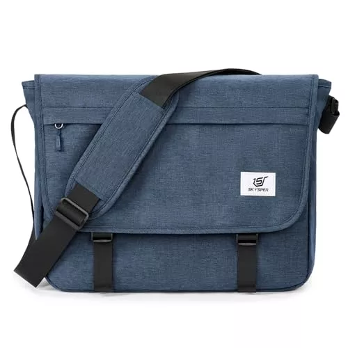 SKYSPER Taschen & Rucksäcke SKYSPER URBANX15 Messenger Bag mit RFID-Schutz 15,6-Zoll-Laptoptasche Umhängetasche groß für Herren Und Damen