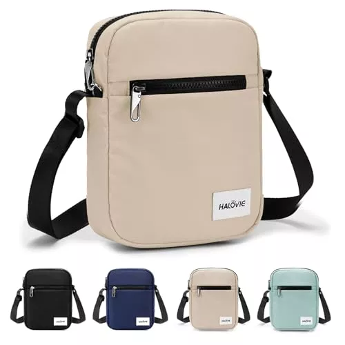 HALOVIE Taschen & Rucksäcke HALOVIE IHIKER3 Unisex Anti-Diebstahl Mini-Umhängetasche | Kleine Schultertasche, Crossbody & Messenger für Reisen, Flugreisen und Festivals