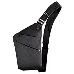 BROADREAM Taschen & Rucksäcke OSOCE Multi-Pocket Crossbody, Brusttasche Herren,Anti-Diebstahl Brusttasche