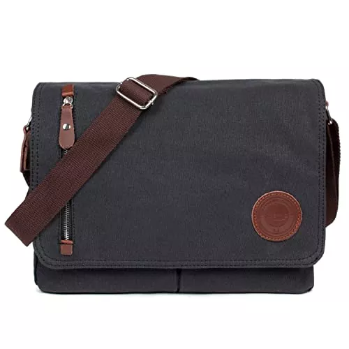 LOSMILE Taschen & Rucksäcke LOSMILE Umhängetasche, Vintage Canvas Schultertasche Herren.