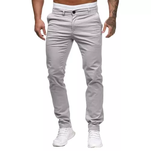 Generisch Hosen Generisch Freizeithose Herren Mit Seitentaschen Stretch Anzughose Herren Baggy Sport Jeans Regular Fit Männer Sommerhose