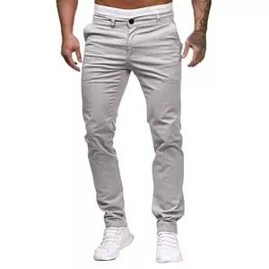 Generisch Hosen Generisch Freizeithose Herren Mit Seitentaschen Stretch Anzughose Herren Baggy Sport Jeans Regular Fit Männer Sommerhose
