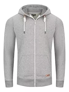 riverso Kapuzenpullover riverso Sweatjacke Herren mit Kapuze Reißverschluss Regular Fit RIVThilo Kapuzenjacke Grau Braun Grün Rot Blau Schwarz Beige S M L XL XXL 3XL 4XL 5XL