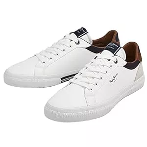 Pepe Jeans Sneaker & Sportschuhe Pepe Jeans Court De Kenton marineblaue Lederturnschuhe