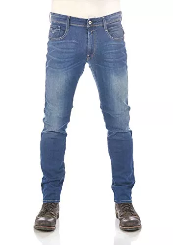 Replay Jeans Replay Herren Jeans Anbass Slim-Fit mit Power Stretch