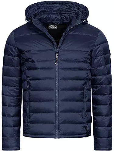 Indicode Jacken Indicode Herren Hampshire Steppjacke in Daunenjacken-Optik | Winterjacke Übergangsjacke