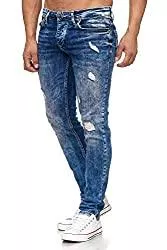 Tazzio Jeans Tazzio Herren Jeans Slim Fit im Destroyed Look