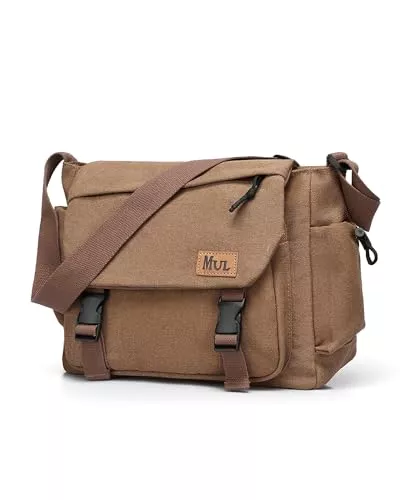 ibalulu Taschen & Rucksäcke ibalulu Umhängetasche Herren,Robuste Canvas Messenger Bag mit Mehreren Taschen & Verstellbarem Gurt, Vintage Crossbody Bag Hobo Arbeitstasche Unisex Schultertasche für Beruf, Reise, Alltag