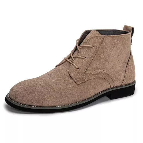Plilima Stiefel Plilima Stiefeletten Herren Stiefel Boots Schnürstiefeletten Klassische Ungefüttert Männer Chukka Boot Rutschfeste