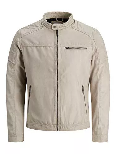 JACK & JONES Jacken JACK & JONES Male Lederjacke Faux
