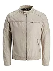 JACK &amp; JONES Jacken JACK &amp; JONES Male Lederjacke Faux