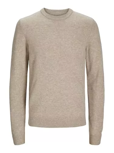 JACK & JONES Pullover & Strickmode JACK & JONES Male Strickpullover Meliert Strickpullover