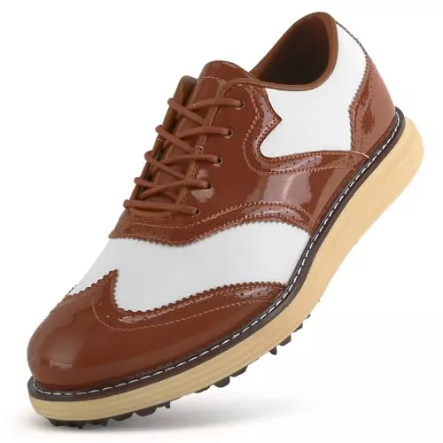 Adoff Sneaker & Sportschuhe Adoff Herren wasserdichte Golf Schuhe rutschfeste rotierende langlebige abrasionsbeständige Golf Schuhe