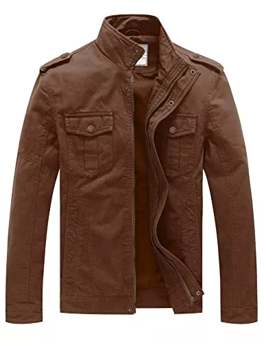 WenVen Jacken WenVen Herren Übergangsjacke Leichte Frühling Jacke Militär Jacken Übergang Kurz Sommerjacke
