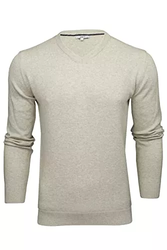 Xact Pullover & Strickmode Xact Herren Pullover aus Baumwolle mit V-Ausschnitt