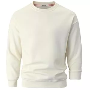 VEIISAR Pullover & Strickmode VEIISAR Herren Heavy Weight Pullover mit Rundhalsausschnitt,410g – Warmes Sweatshirt für Herbst & Winter - Dickes Fleece-Innenfutter